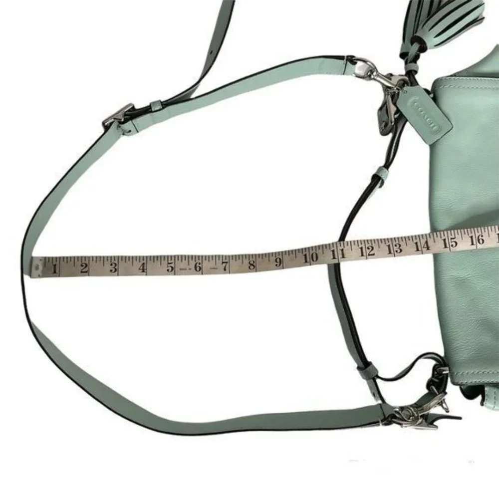 Coach Legacy Romy Top Handle Bag Crossbody Bag Mint Green Handbag - Picture 10 of 12